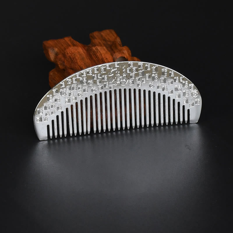 Buddha Stones Lucky Dragon Phoenix Protection Strength Comb