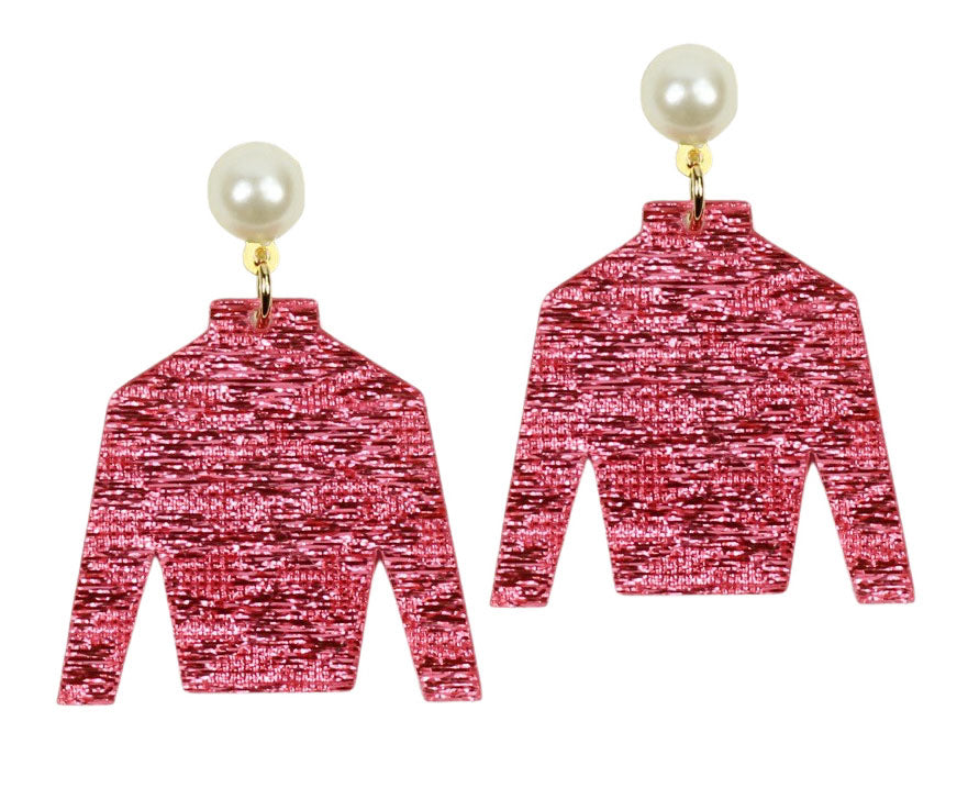 Pink Jockey Sik Earring